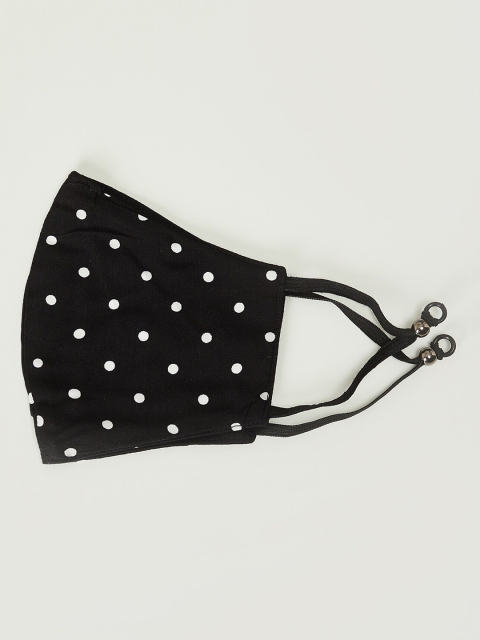 

Ginger by Lifestyle Women Pack Of 2 Printed 2-Ply Reusable Cloth Face Masks, Black