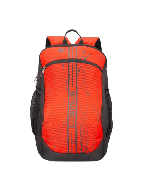 

COSMUS Unisex Orange & Black Water Resistant Laptop Bag