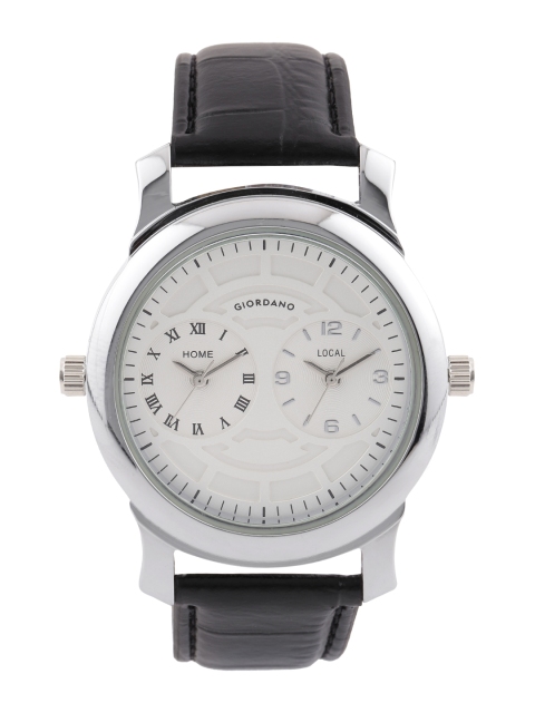 

GIORDANO Men Off-White Dual-Time Dial Watch 60062 DTL
