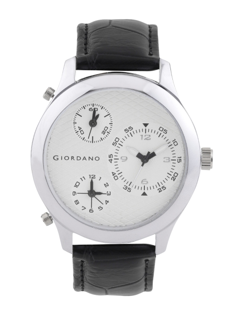 

GIORDANO Men Off-White Triple-Dial Watch 60067 TTM