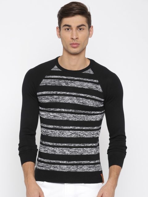 

Status Quo Men Black Striped Sweater