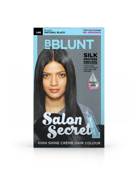 

BBLUNT Salon Secret High Shine Creme Hair Colour - Natural Black
