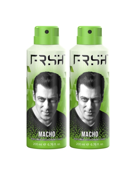 

FRSH By Salman Khan Men Set of 2 Perfumed Macho Dedorants, Green