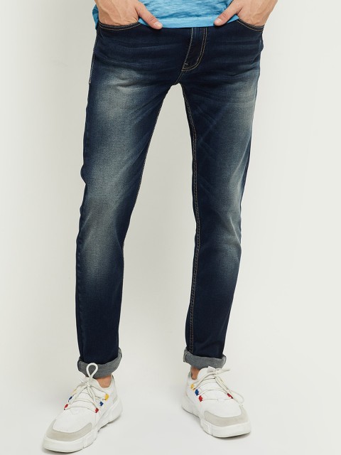 

max Men Blue Heavy Fade Jeans