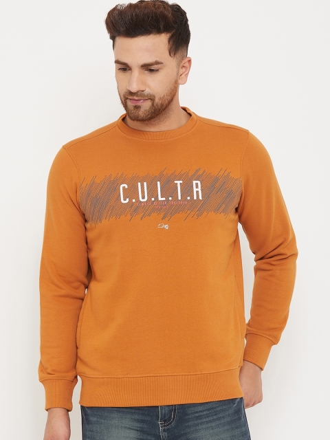 

98 Degree North Men Rust Printed Sweatshirt