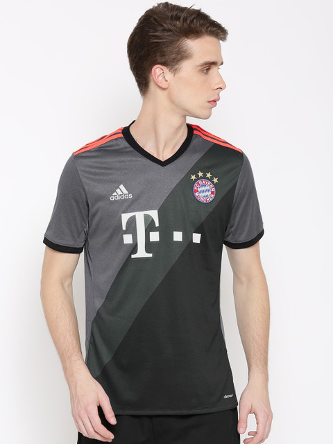 

ADIDAS Men Grey FC Bayern A Printed T-shirt
