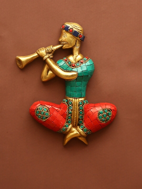 

Aapno Rajasthan Multicoloured 2 Wall Musical Set, Multi