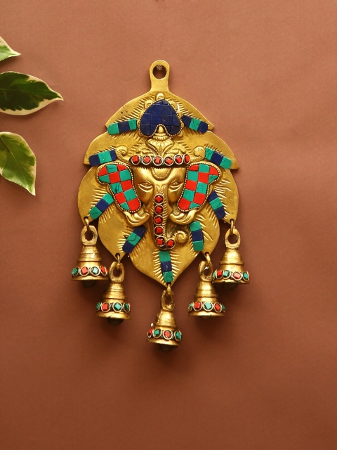 

Aapno Rajasthan Gold-Toned Lord Ganesha Wall Hanging