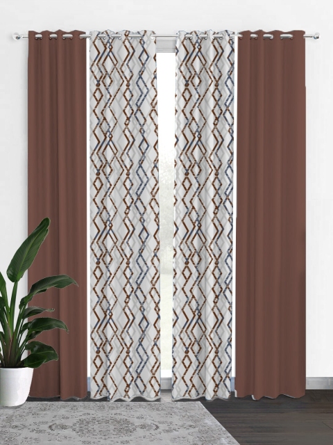 

HOUZZCODE Unisex Multi Abstract, Brown
