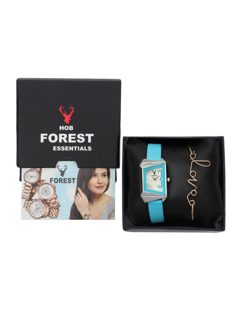 

Hobforestessentials Women Forest Watch & Jewellery Gift Set - FRWatch Gift Set-56, White