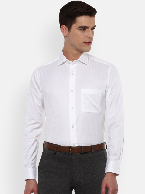 

Louis Philippe Men White Pure Cotton Formal Shirt