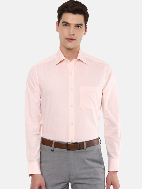 

Louis Philippe Men Pink Solid Formal Shirt
