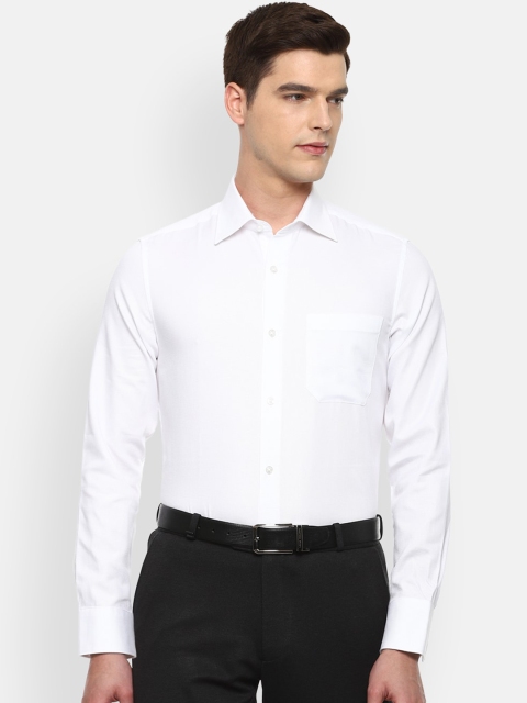 

Louis Philippe Men White Cotton Formal Shirt