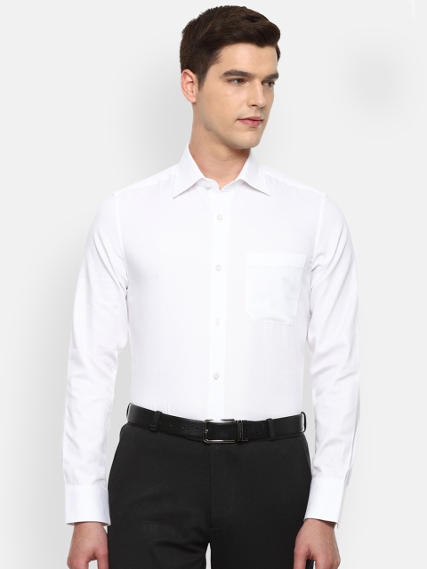 

Louis Philippe Men White Cotton Formal Shirt