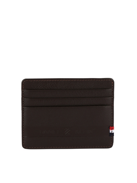 

Daniel Klein Men Black Solid Leather Card Holder