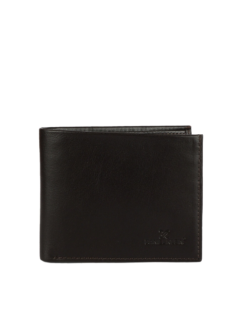 

Daniel Klein Men Black Textured Leather Two Fold Wallet