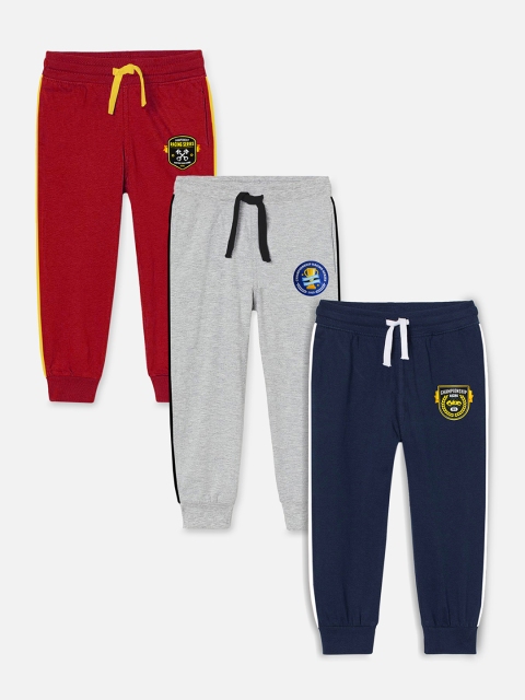 

Miss & Chief Kids Pack Of 3 Joggers, Red