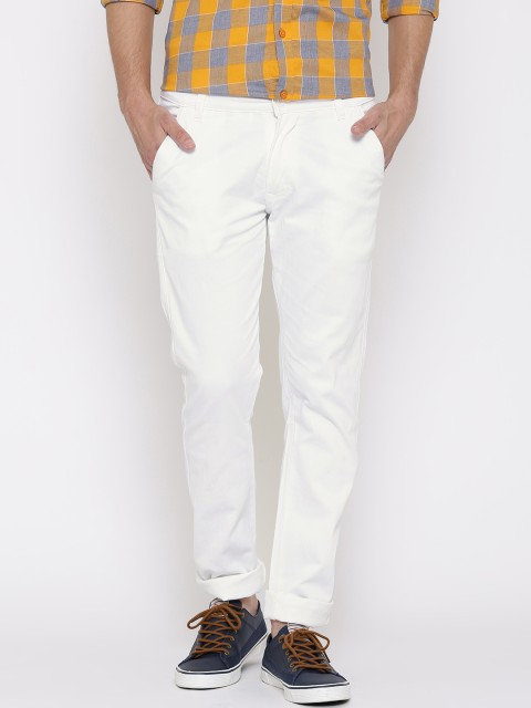 

Rodamo White Casual Trousers