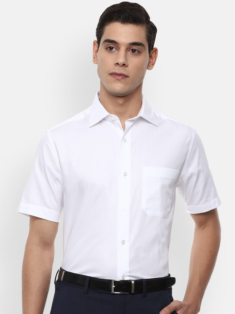 

Louis Philippe Men White Classic Pure Cotton Formal Shirt