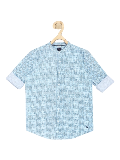 

Allen Solly Junior Boys Blue Printed Casual Shirt