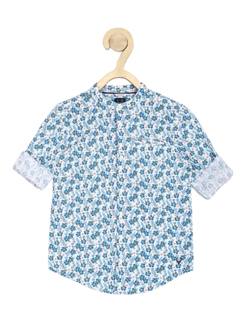 

Allen Solly Junior Boys Blue Floral Printed Casual Shirt