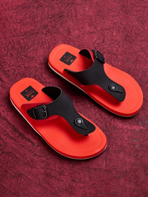 

Fame Forever by Lifestyle Boys Red & Black Thong Flip-Flops