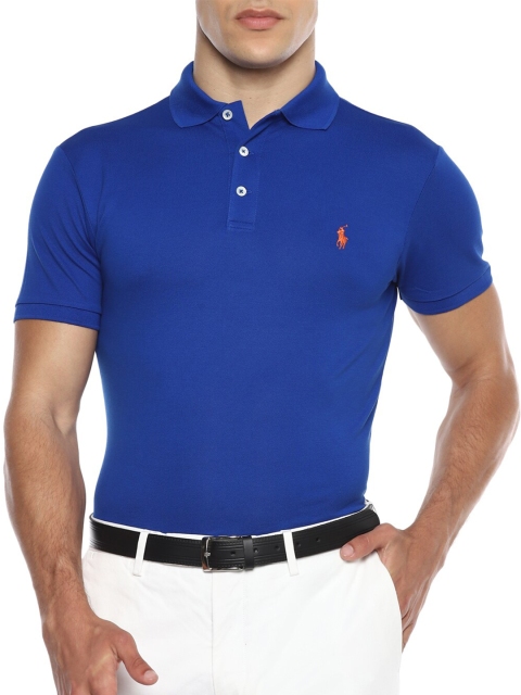 

Polo Ralph Lauren Men Blue Polo Collar T-shirt