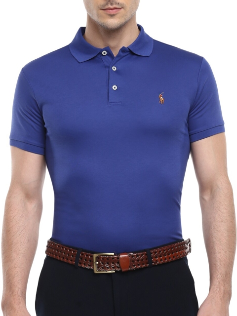 

Polo Ralph Lauren Men Navy Blue Polo Collar T-shirt
