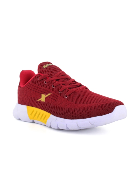 

Sparx Men Maroon Mesh Running Non-Marking Shoes