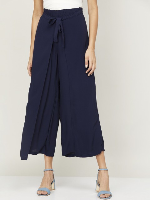 

CODE by Lifestyle Women Navy Blue Culottes Trousers