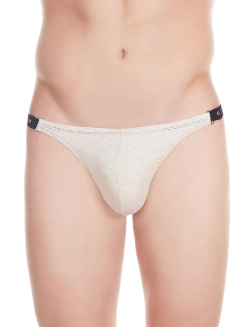

La Intimo Men Cream-Coloured Thong Briefs LITH023EU0