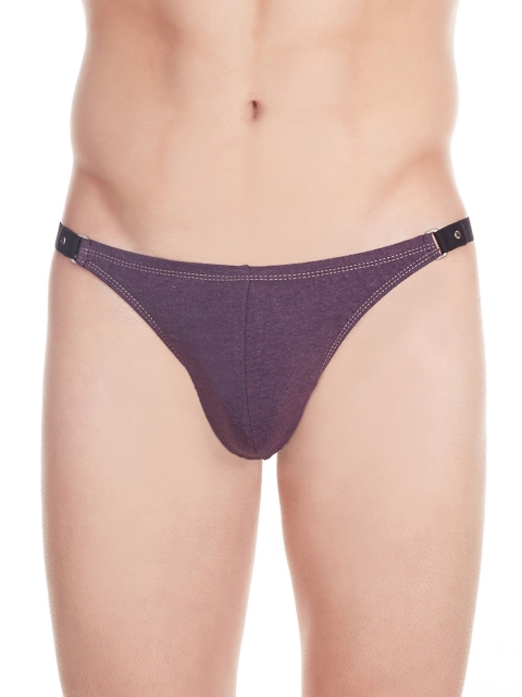 

La Intimo Men Burgundy Thong Briefs LITH023WI0