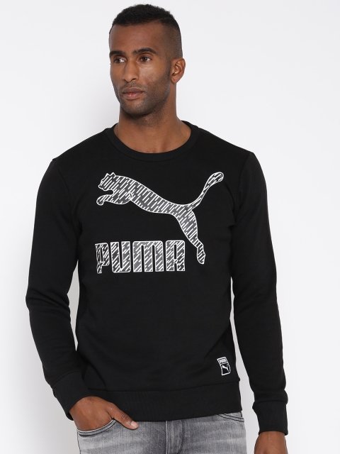 

Puma Men Black Archive Logo Crew FL Printed Sweatshirt