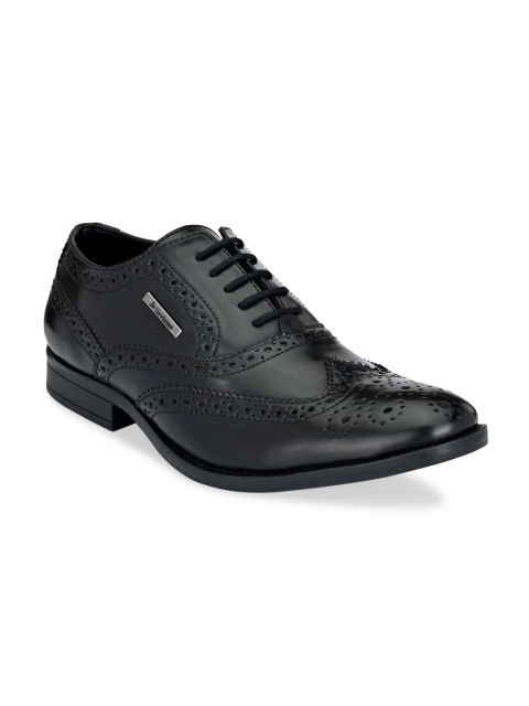 

Alleviater Men Black Solid Formal Brogues