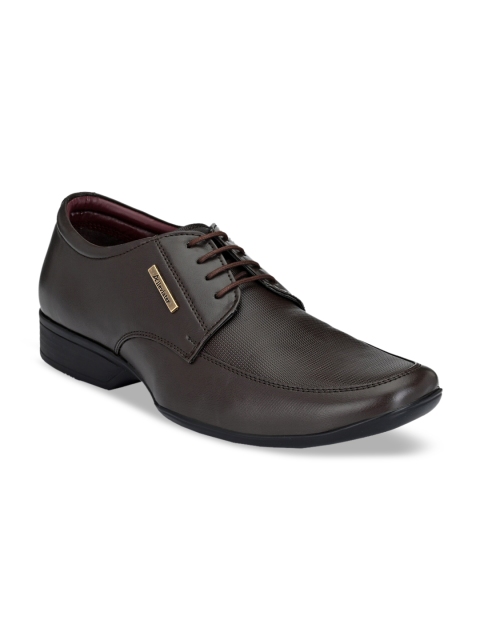 

Alleviater Men Brown Textured Formal Derbys