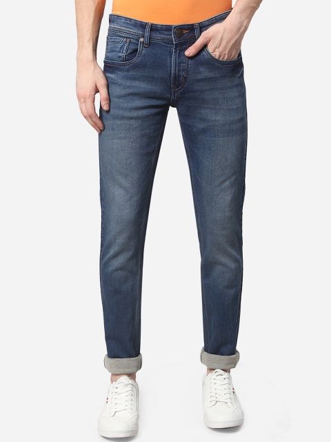 

Greenfibre Men Blue Slim Fit Mid-Rise Heavy Fade Jeans