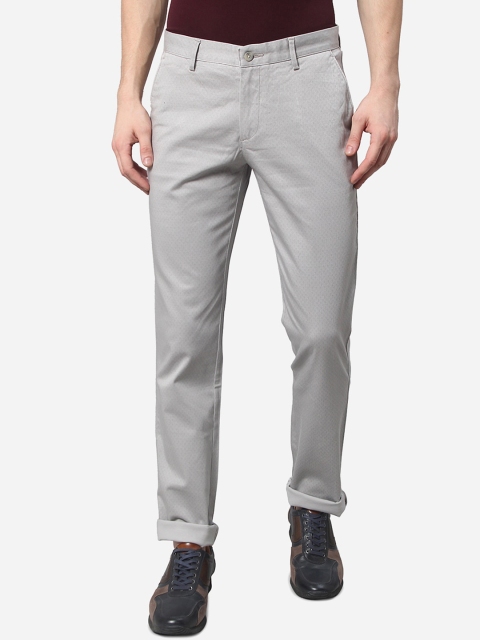

Greenfibre Men Grey Slim Fit Trousers
