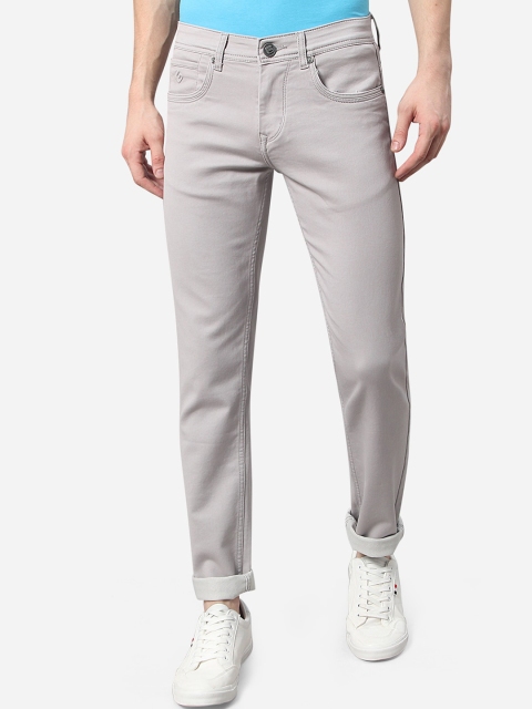 

Greenfibre Men Grey Slim Fit Solid Mid-Rise Jeans
