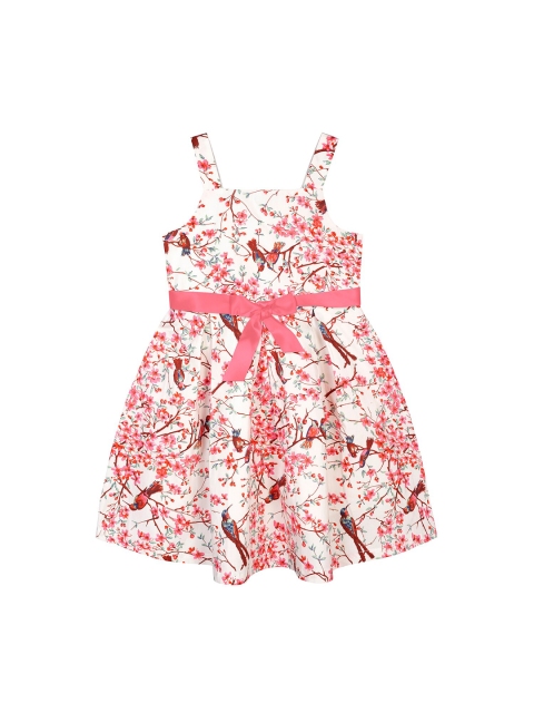 

Budding Bees Pink Floral Peplum Dress