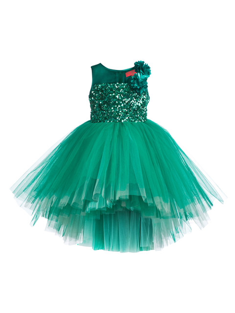 

Toy Balloon kids Green Mermaid Sequin Net Dress