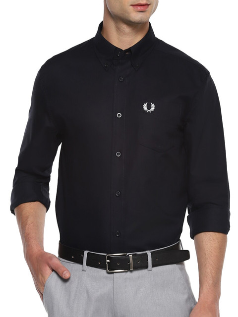 

Fred Perry Men Navy Blue Formal Shirt