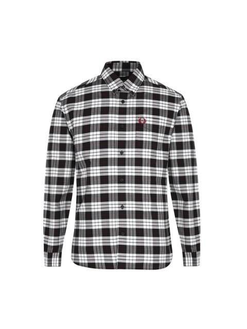 

Fred Perry Men White Tartan Checked Casual Shirt