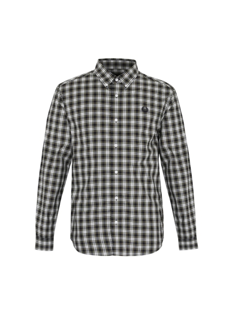 

Fred Perry Men Navy Blue Checked Casual Shirt