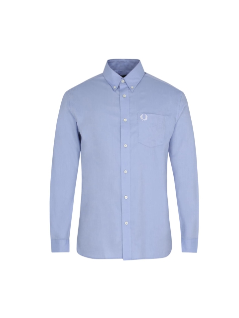 

Fred Perry Men Blue Cotton Casual Shirt