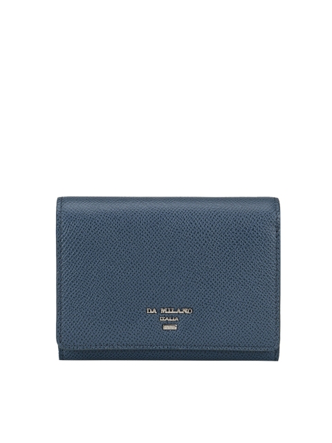 

Da Milano Women Blue Textured Leather Envelope