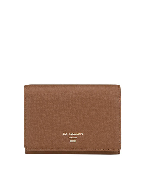 

Da Milano Women Brown Textured Leather Two Fold Wallet