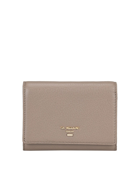 

Da Milano Women Brown Textured Leather Two Fold Wallet