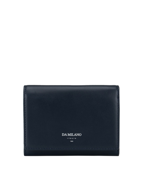 

Da Milano Women Blue Solid Leather Two Fold Wallet