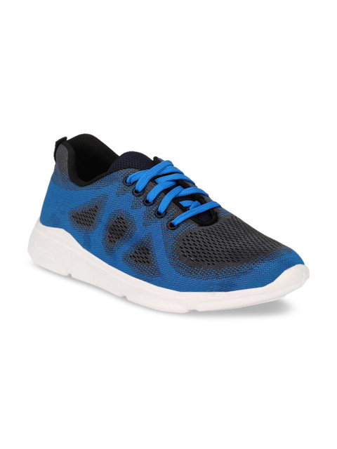 

Ferraiolo Men Blue Woven Design Sneakers
