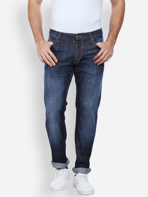 

Lee Men Blue Regular Fit Mid-Rise Clean Look Jeans